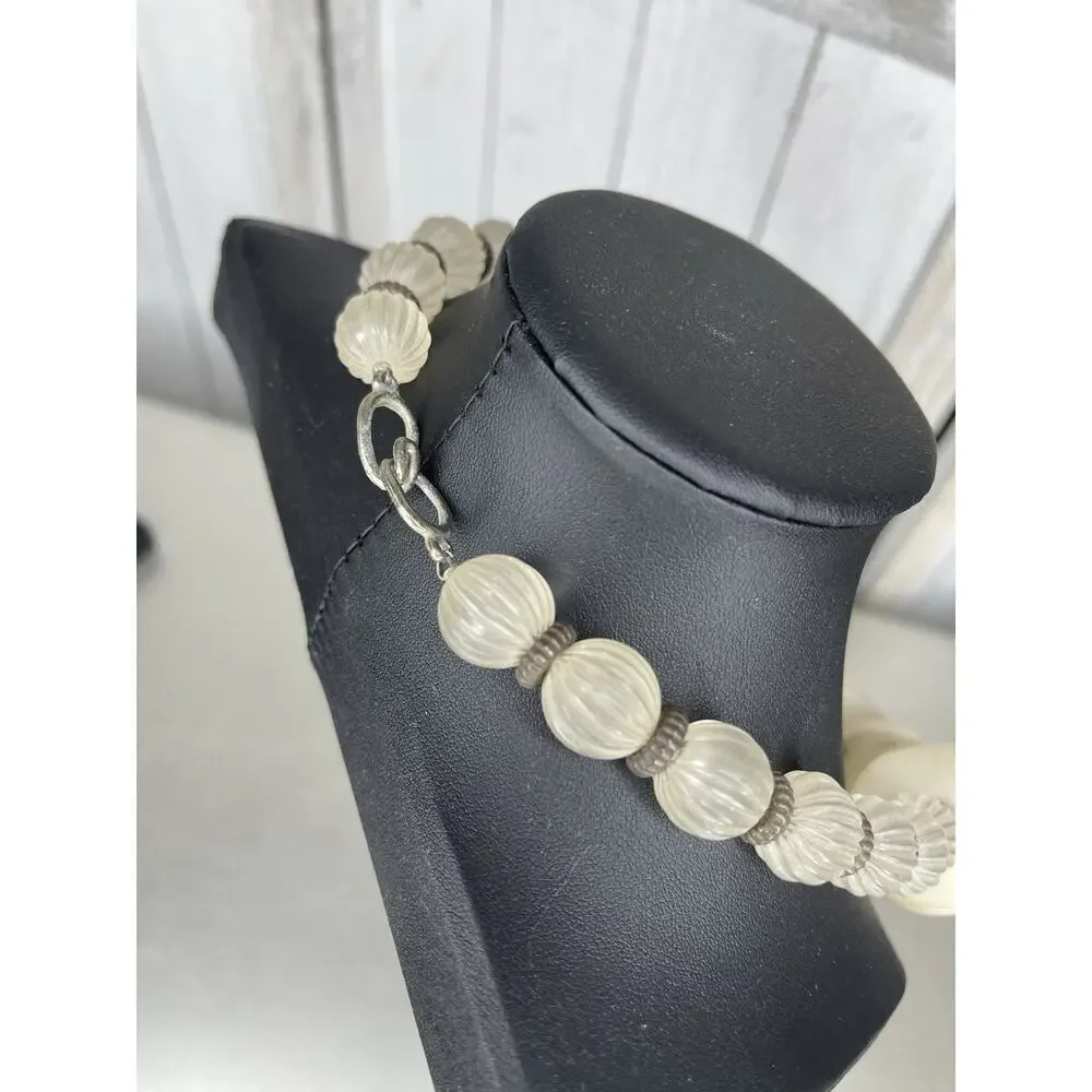 VINTAGE Unique 1970s 1980s Lightweight Tribal Layered Beaded Necklace